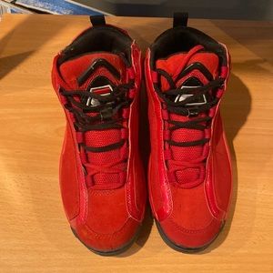 FILA 96 RED SUEDE GRANT HILL RARE